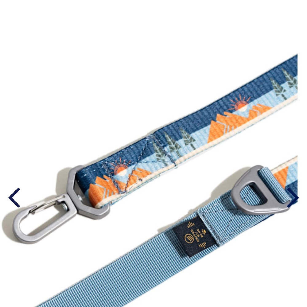 NEW United By blue Earth Day Recycled Green Horizon Woven Dog Leash, 6’ length - Picture 2 of 7